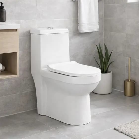 Kit Vaso Sanitário Monobloco e Acessórios Modaza Acqua, Branco, 3 e 6 litros