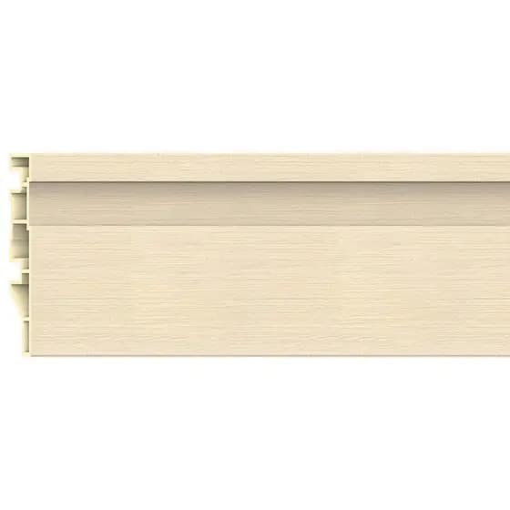 Rodapé PVC Modaza Frisado Bianco, 7 x 285 cm