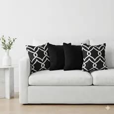 Kit 4 Capas Para Almofadas Decorativas 45cm Gorgorinho E Oxford Lavável com Zíper