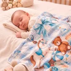 Mantinha Manta Bebê Macia Quentinha Antialérgica Cobertor Infantil Soft