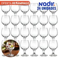 Jogo Kit De Taças de Vidro Nadir Figueiredo Gallant Agua,Vinho,Cerveja 320ml