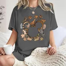 [Camiseta Premium Algodão Puro]LA Plus Camisa geek divertida estampada com o Castelo do land, unissex feminina#99