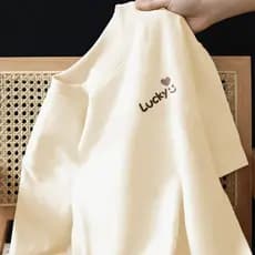 [Camiseta Premium Algodão Puro]LA Plus Size Unissex-Oversized Confortável Estilo Casual Camiseta Tecido Respirável#17588