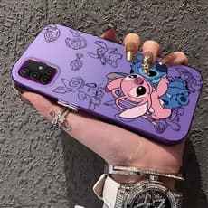 Capa Para Samsung Galaxy A71 Capinha De Silicone Anti choque roxo Celular verde estampada criativa Case CY2914