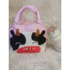 Bolsa Térmica Infantil 3D Personagens Fofo Lancheira Escolar Isolamento Térmico Meninos Meninas