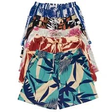 Kit 5 Short Feminino Bermuda Feminina Crepe Feminino Verão Plus Size
