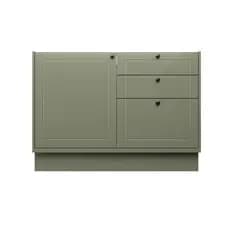 Balcão Cozinha MDF Herval Viana, 1 Porta e 3 gavetas, Verde Hill, 120 cm