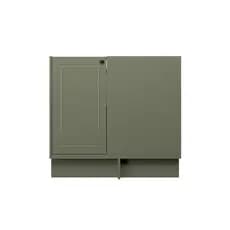 Balcão de Canto Cozinha MDF Herval Viana, 1 Porta, Verde Hill