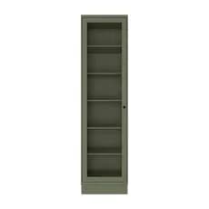 Cristaleira MDF Herval Viana, Verde Hill, 1 Porta, com Vidro, 60 cm