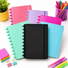 Caderno Inteligente A5/B5/A4 de Discos Removíveis Planner Bloco de Notas Estudos Universitário
