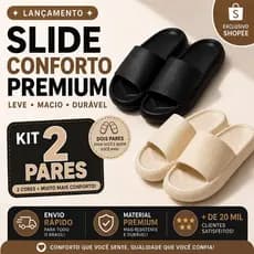 Kit De Dois Pares de Chinelo Nuvem Unissex Mega Promoção Conforto