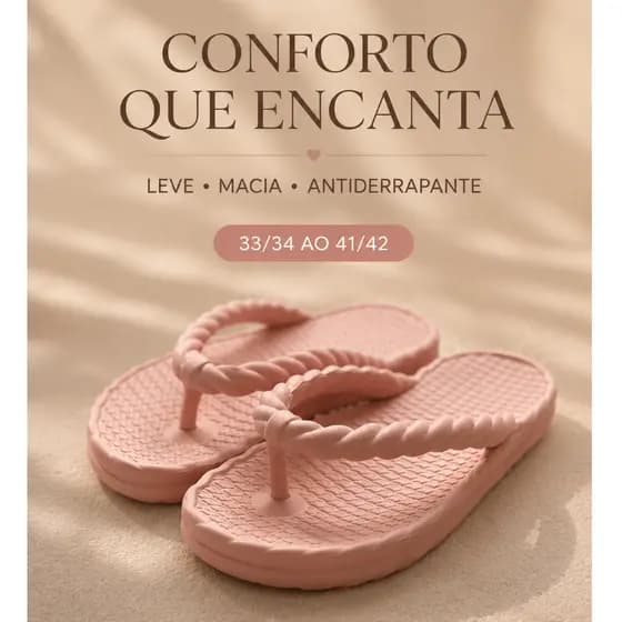 Chinela Feminina Sandália feminina macia casual praia nuvem