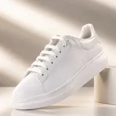 Tênis Casual Feminino Masculino Branco Preto Plataforma Confortável Leve Moderno Moda Urbana 37 ao 44