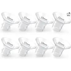 Insertos de Flange de 15/17/19/21mm, Acessório de Reposição para Bomba de Leite, Compatível com YOUHA/Bebebao/Momcozy/Me