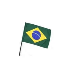 Bandeira Do Brasil Com Haste  60 X 90 Cm Brasil