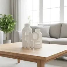 Kit 2 Vasos Decorativo Home Forma | Decoração Sala Quarto Escritório Casa