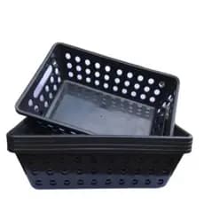 Kit 4 Cestos Organizadores Coza 29x19 – Multiuso para Cozinha, Armário e Banheiro