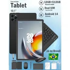 Tablet Bml 12GB RAM +512GB HD 10.1 Polegadas Tela Grande PC pad Android Dual SIM Card Câmera 30MP e 13MP WIFI 5G 8000mAh