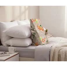 Kit 2 Capas Travesseiro Suave Encosto Ortobom Travesseiro Triangular Com Ziper