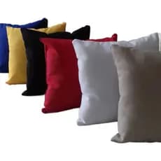 Kit 3 Capas Almofadas 40x40 Zíper Embutido Tecido Oxford Secagem Rápida