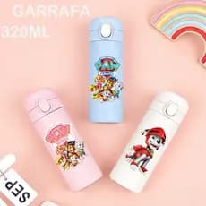 Patrulha Canina Garrafa Térmica 320ml Infantil Lancheira Escola Criança