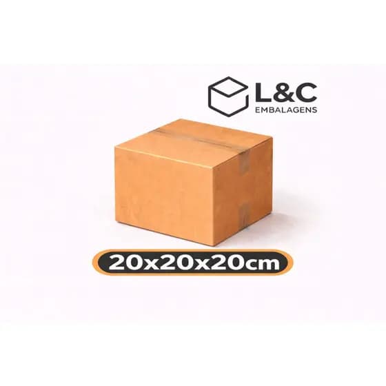 Caixas De Papelão 20x20x20 Para Envios Correios Embalagem Sedex Pac E-commerce