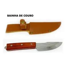 Faca Artesanal Inox Ideal Para Churrasco Cozinha Com Bainha Picanhera Pronta Entrega