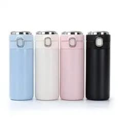 Garrafa térmica 420ml inteligente aço inoxidável 304 vácuo display digital trava tampa pronta entrega envio rápido