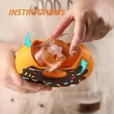 Garrafinha de Água Donuts Infantil Rosquinha Fofa Donuts 380ml - Pronta Entrega Envio Rápido