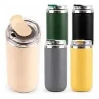 Copo Térmico 350ml Inox Parede Dupla Alta Performance Bebidas Geladas E Quentes Tampa Cores Variadas Pronta Entrega