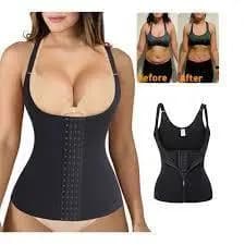 Cinta Abdominal  Modeladora Com Ziper Corselet Feminina Dupla Compressão Modelador Corporal Redutora Para Reduzir Medida