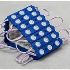 20 Módulos 3 Leds Azul Módulos Injetado - 1.5w 12v Ip 67