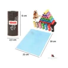 Kit 4 Refil Cata Caca Rolinhos Pet Sacolas Saquinho De Lixo Cor Colorido