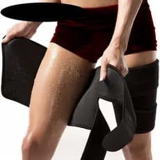 Equipamento de proteção para coxas e pernas, cintas, mangas de proteção para pernas, cinta de fitness que aumenta a tran
