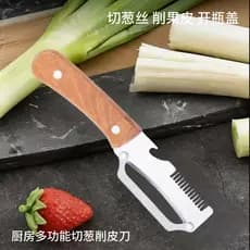 Descascador de aço inoxidável de, faca de abacaxi específica para cozinha, faca para descascar, faca de c