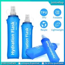 500ml Soft Silicone Dobrável Garrafa de Água Esporte Correndo Ao Ar Livre Viajando Correndo Chaleira Hidratação Pack Bag