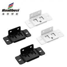 Conector fixo dois em um, conector branco em forma de L de 90 graus para prateleiras de móveis, suporte de hardware pret