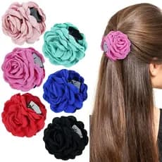 Novo grampo de cabelo com borla de rosa em estilo chinês, acessório de cabelo com presilha lateral, ornamento de cabelo