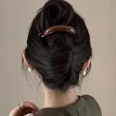 Presilha de cabelo estilo coreano simples para rabo de cavalo alto, modelo 2026, nova presilha versátil para mulheres, p