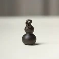 Pingente de Agarwood do Brunei "Gourd" Acessório Decorativo de Agarwood Qi Nan Natural W684