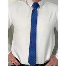 Gravata slim premium AZUL com ROSA ou PRETA