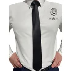 Gravata Masculina Slim PRETO FOSCO OU VERMELHO