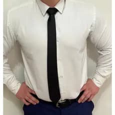 Gravata Social Slim Vermelho OU Preto