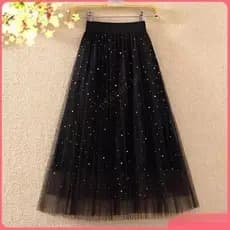 Oferta Especial Brilhante Saia De Tule Moda Feminina Confortável Adulto Outskirt Lered Elegante New Midi Saia De Tule Pa