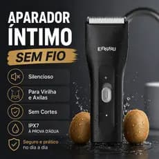 Aparador de Pelos Sem Fio Silencioso para Virilha e Axilas