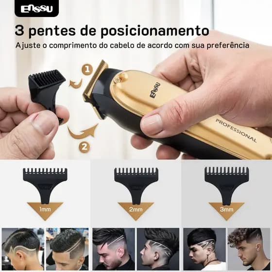 Aparador 4 em 1 - Potência, Precisão e Longa Autonomia para Cabelo e Corpo