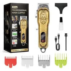 parador de Cabelo Profissional, Lâmina Afiada, Ajuste de Altura, Corte Preciso, Portátil