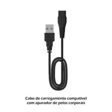 ENSSU Máquina de cortar cabelo corporal adaptada ao cabo de carregamento