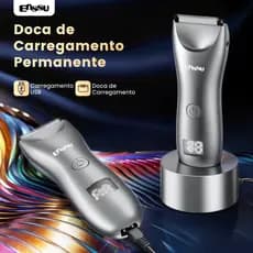 Aparador Elétrico Multifuncional com Base - Luz LED, Resistente à Água, Para Homens e Mulheres