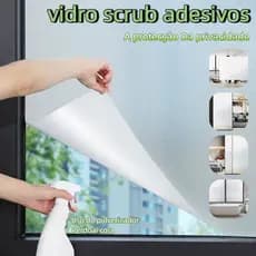 Adesivo Jateado Liso Fosco Para Vidro Box Sacada Janela e Porta Elimina a Visão Sem Tirar a Luz